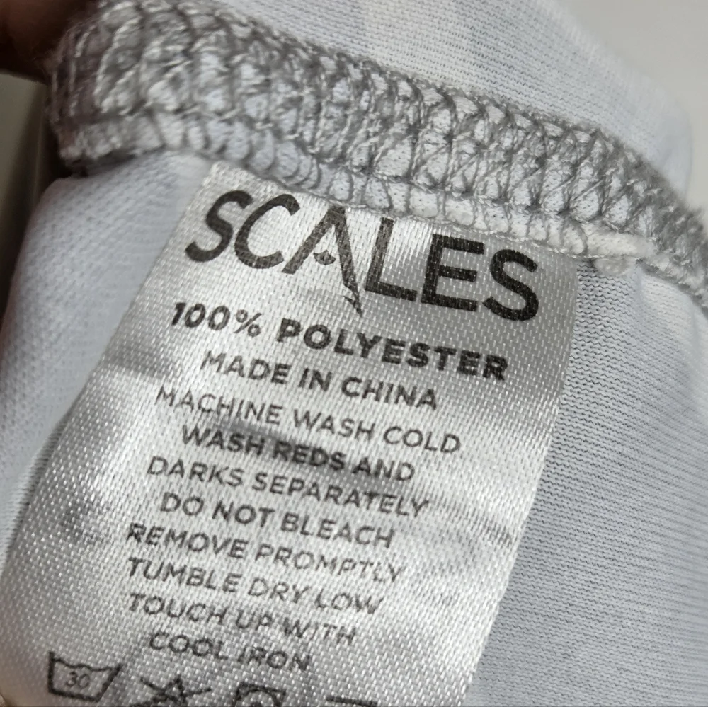 Scales Size 2XL Mens Performance Light Gray Hoodie - Picture 10 of 11
